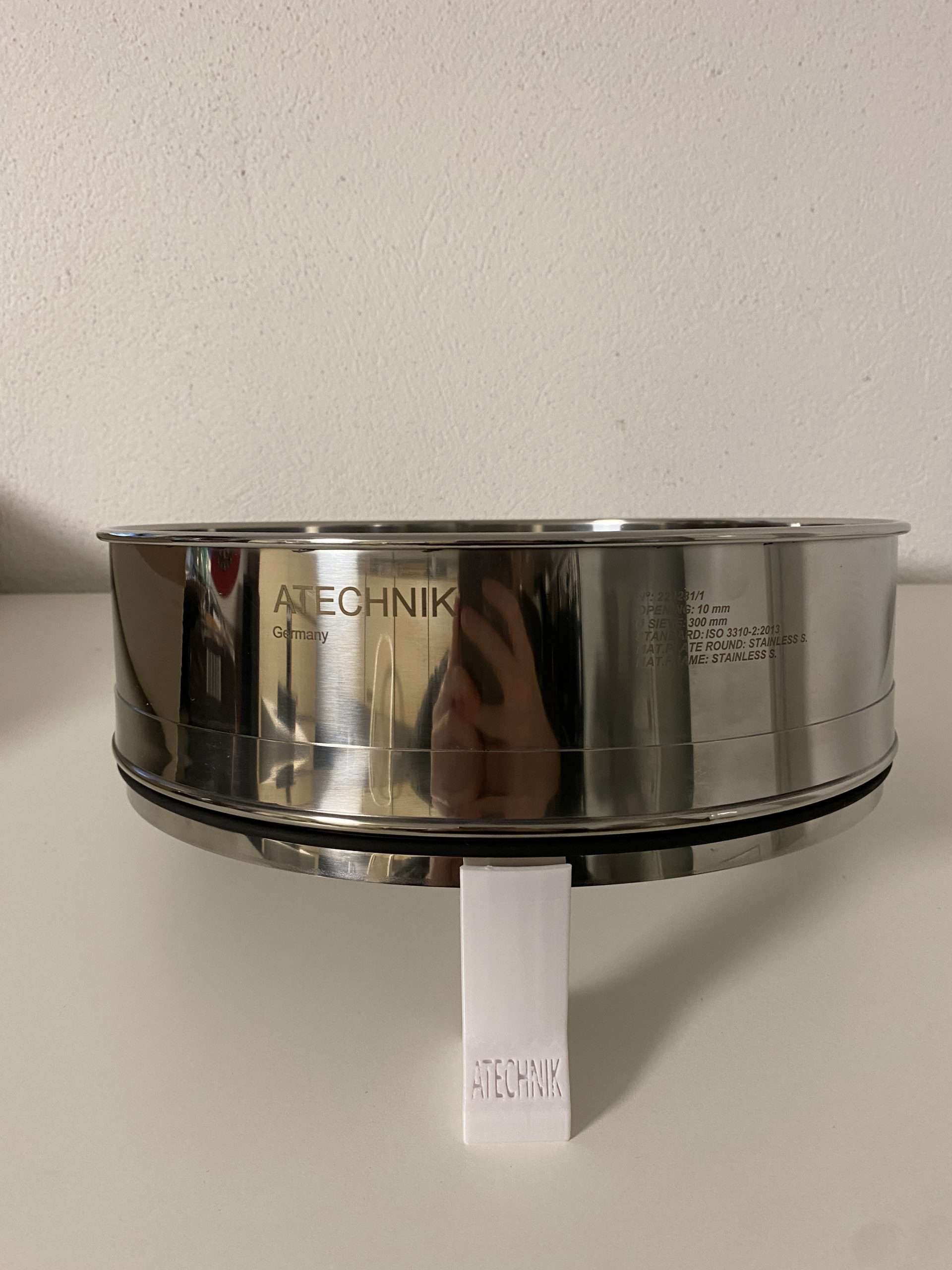 Analysensieb Ø300mm (300mm) Rundlochblech 10mm (IS0 3310-2) – Bild 2