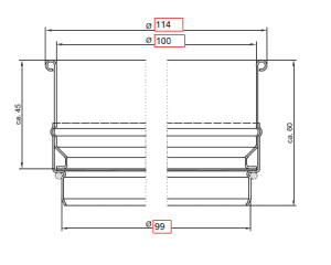 Zeichnung Analysensieb 100mm ATECHNIK GmbH